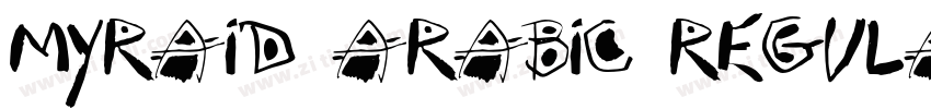 myraid arabic regula字体转换